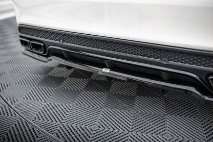 Diffusor Heckansatz passend für Mercedes-AMG C63 Limousine / Kombi W205 / S205 schwarz Hochglanz