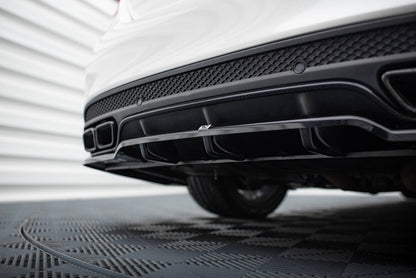 Diffusor Heckansatz passend für Mercedes-AMG C63 Limousine / Kombi W205 / S205 schwarz Hochglanz