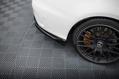 Diffusor Heckansatz passend für Mercedes-AMG C63 Limousine / Kombi W205 / S205 schwarz Hochglanz