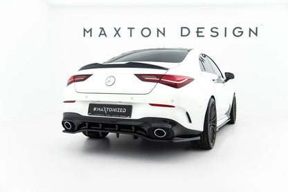 Diffusor Heckansatz passend für Mercedes-AMG CLA 35 / 45 Coupe / Shooting Brake C118 FL / X118 FL schwarz Hochglanz