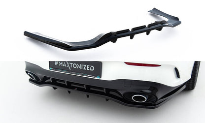 Diffusor Heckansatz passend für Mercedes-AMG CLA 35 / 45 Coupe / Shooting Brake C118 FL / X118 FL schwarz Hochglanz