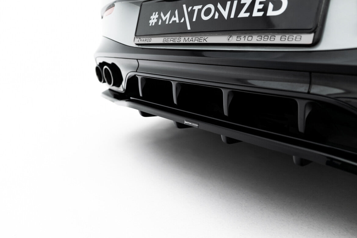 Diffusor Heckansatz passend für Mercedes-AMG CLE 53 Aero C236 schwarz Hochglanz