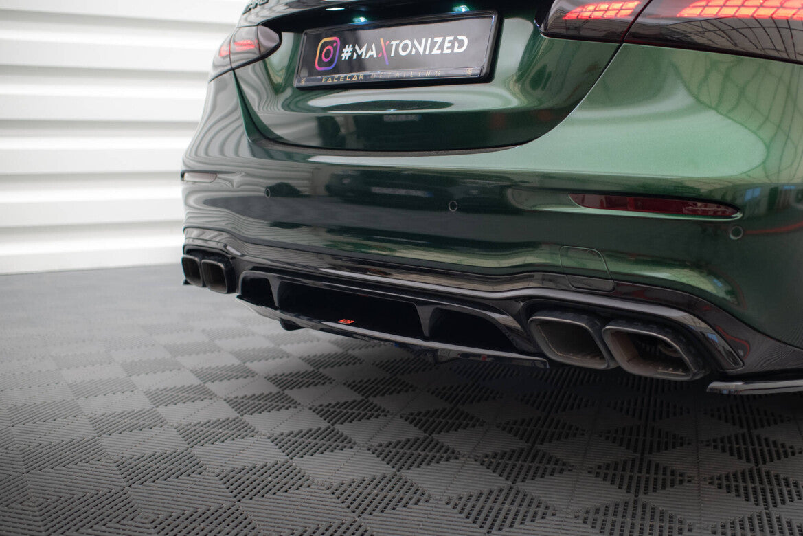 Diffusor Heckansatz passend für Mercedes-AMG E63 W213 FL schwarz Hochglanz