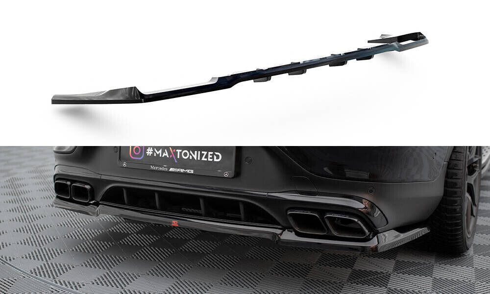 Diffusor Heckansatz passend für Mercedes-AMG GLC 63 Coupe C253 FL schwarz Hochglanz