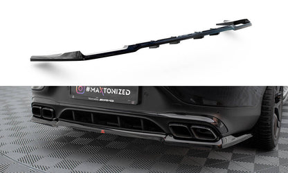 Diffusor Heckansatz passend für Mercedes-AMG GLC 63 Coupe C253 FL schwarz Hochglanz
