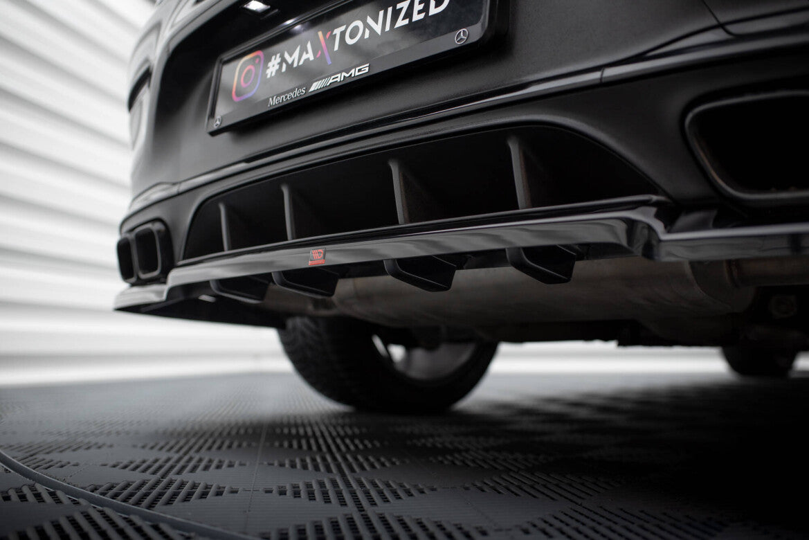 Diffusor Heckansatz passend für Mercedes-AMG GLC 63 Coupe C253 FL schwarz Hochglanz