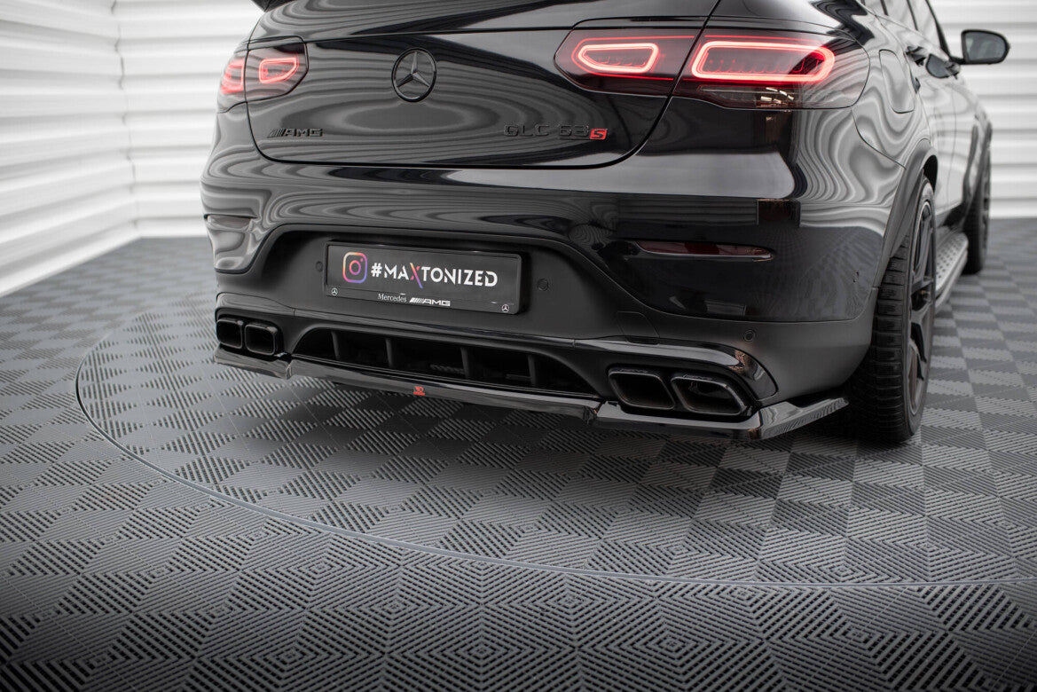 Diffusor Heckansatz passend für Mercedes-AMG GLC 63 Coupe C253 FL schwarz Hochglanz