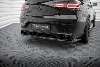 Diffusor Heckansatz passend für Mercedes-AMG GLC 63 Coupe C253 FL schwarz Hochglanz