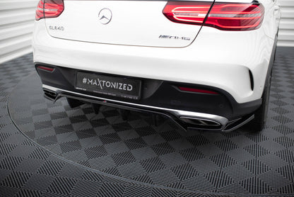 Diffusor Heckansatz passend für Mercedes-AMG GLE 43 Coupe C292 schwarz Hochglanz
