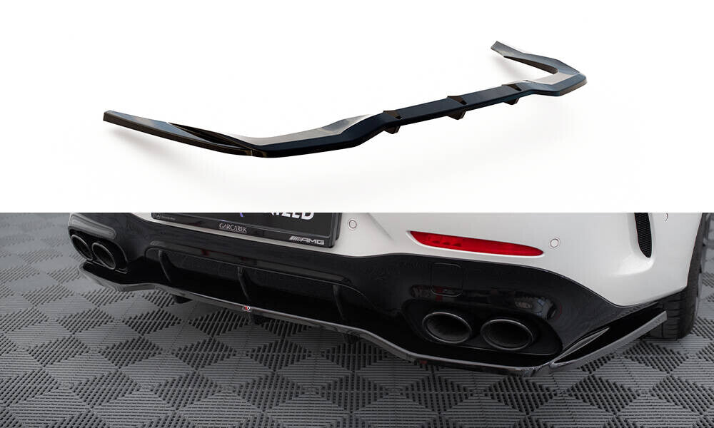 Diffusor Heckansatz passend für Mercedes-AMG GT 43 4 Door Coupe V8 Styling Package X290 schwarz Hochglanz