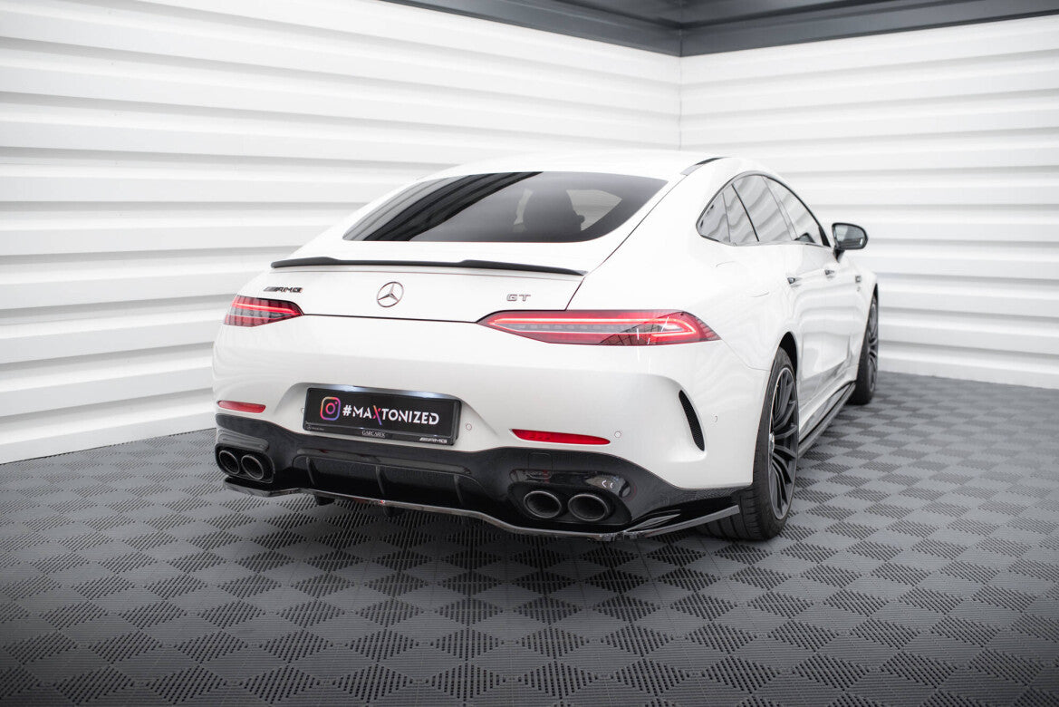 Diffusor Heckansatz passend für Mercedes-AMG GT 43 4 Door Coupe V8 Styling Package X290 schwarz Hochglanz
