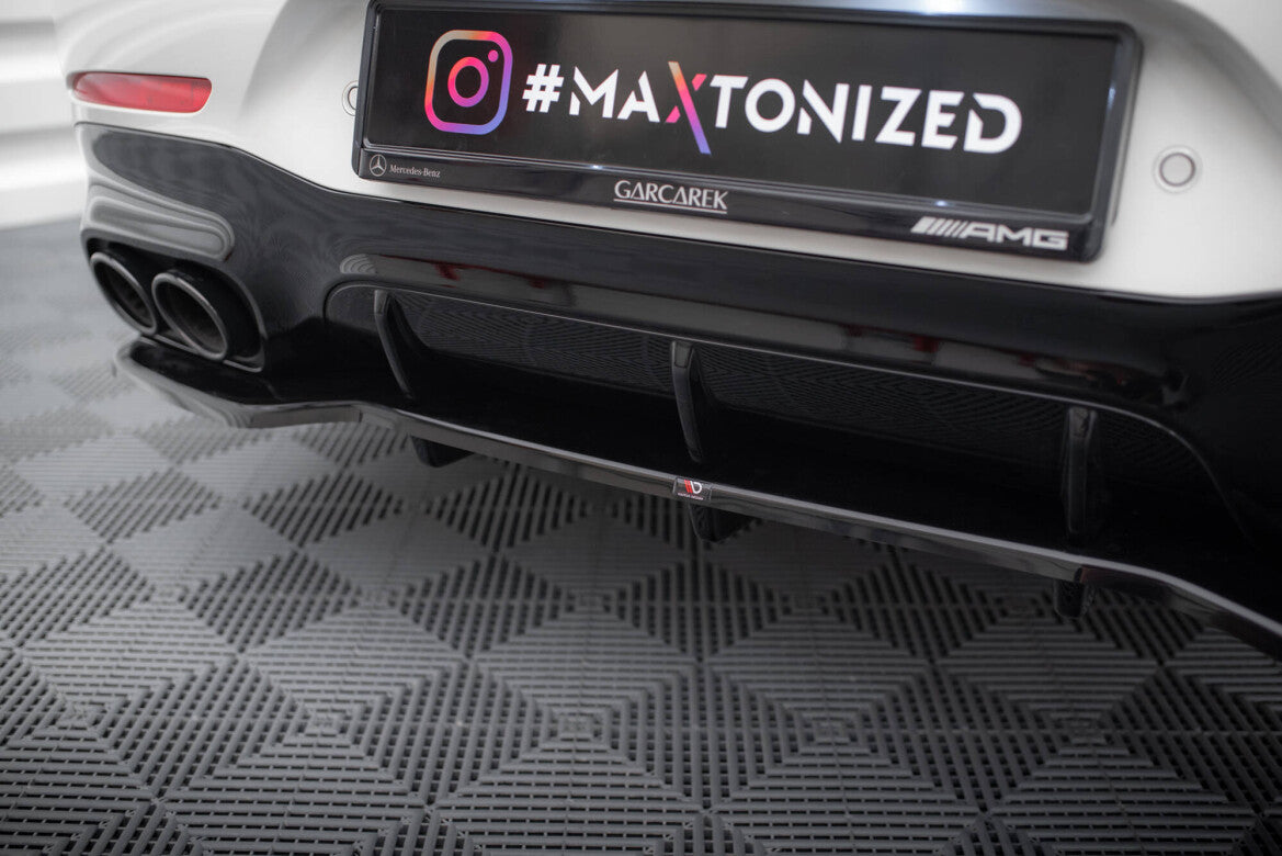 Diffusor Heckansatz passend für Mercedes-AMG GT 43 4 Door Coupe V8 Styling Package X290 schwarz Hochglanz