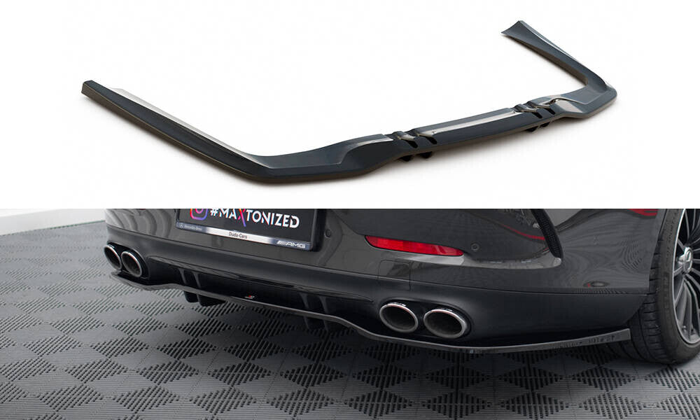 Diffusor Heckansatz passend für Mercedes-AMG GT 53 4-Door Coupe X290 schwarz Hochglanz