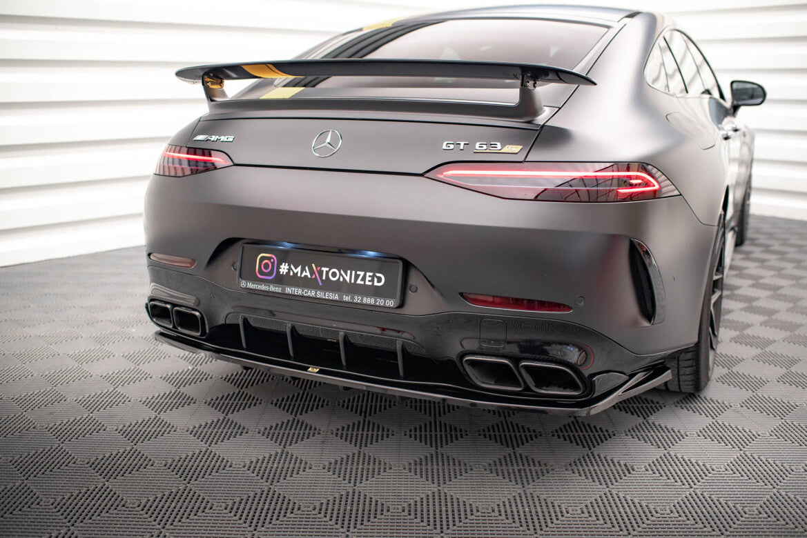 Diffusor Heckansatz passend für Mercedes-AMG GT 63S 4 Door Coupe Aero X290 schwarz Hochglanz