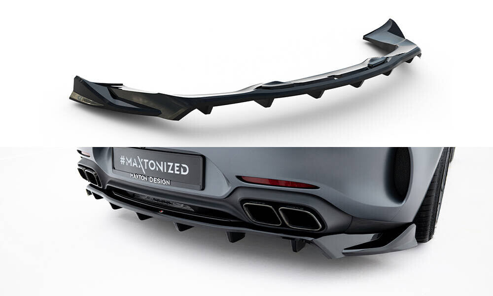 Diffusor Heckansatz passend für Mercedes-AMG GT C C190 FL schwarz Hochglanz