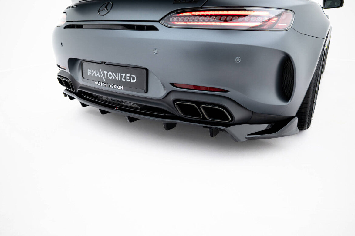 Diffusor Heckansatz passend für Mercedes-AMG GT C C190 FL schwarz Hochglanz
