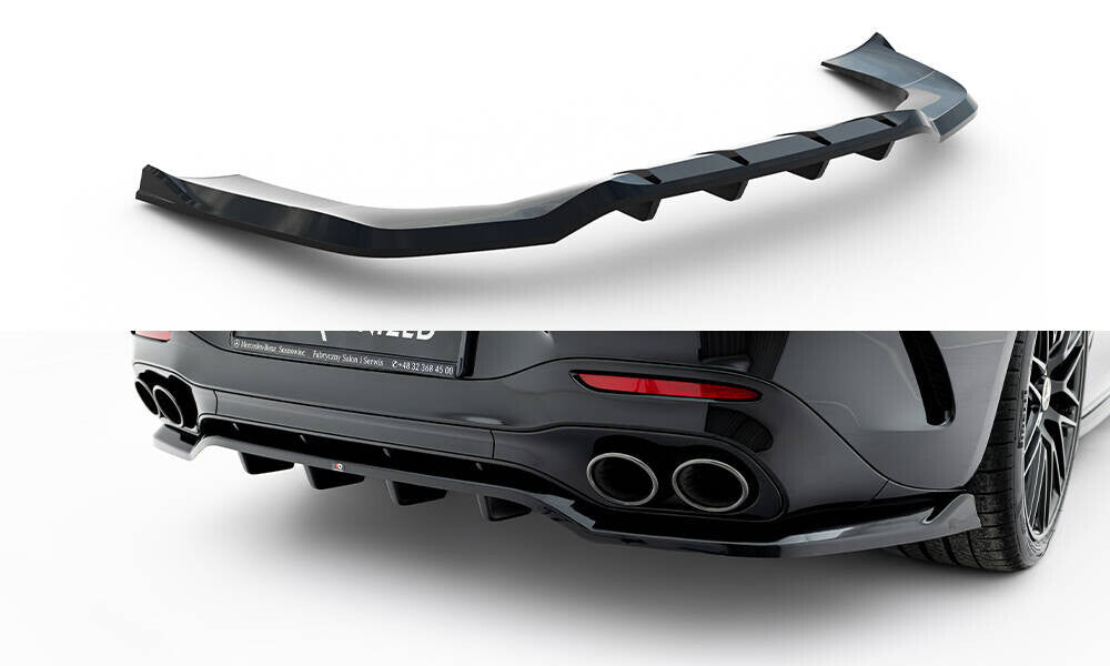 Diffusor Heckansatz passend für Mercedes-AMG SL 63 R232 schwarz Hochglanz