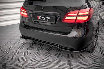 Diffusor Heckansatz passend für Mercedes B W246 FL schwarz Hochglanz