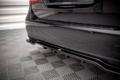 Diffusor Heckansatz passend für Mercedes B W246 FL schwarz Hochglanz