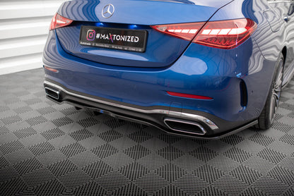 Diffusor Heckansatz passend für Mercedes C AMG-Line W206 schwarz Hochglanz