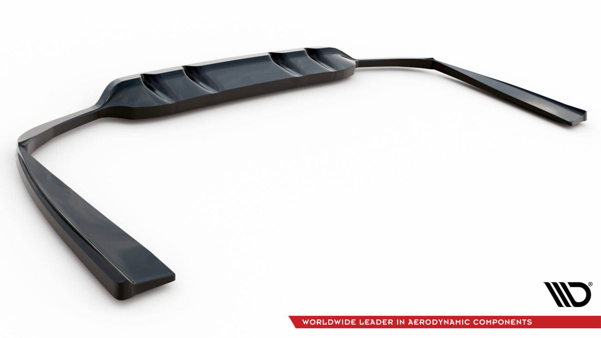 Diffusor Heckansatz passend für Mercedes C Coupe AMG-Line C205 FL schwarz Hochglanz