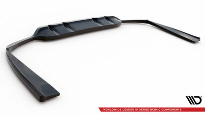 Diffusor Heckansatz passend für Mercedes C Coupe AMG-Line C205 FL schwarz Hochglanz