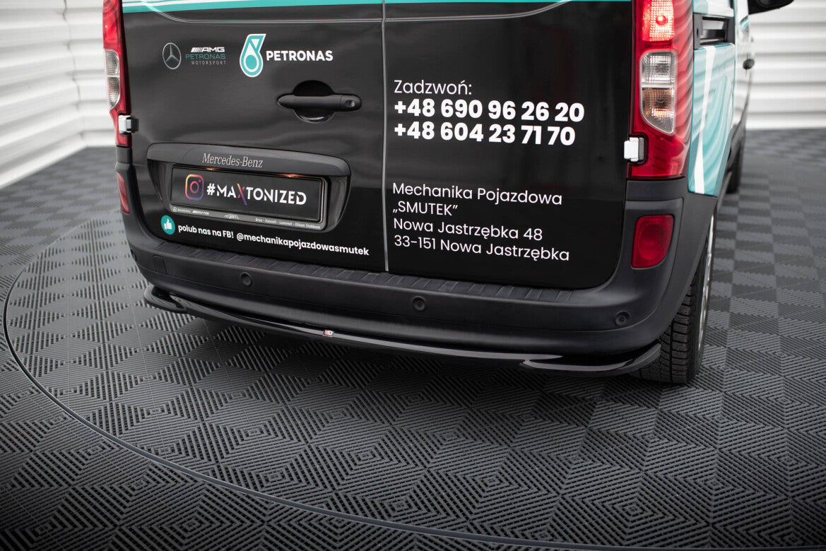 Diffusor Heckansatz passend für Mercedes Citan W415 schwarz Hochglanz