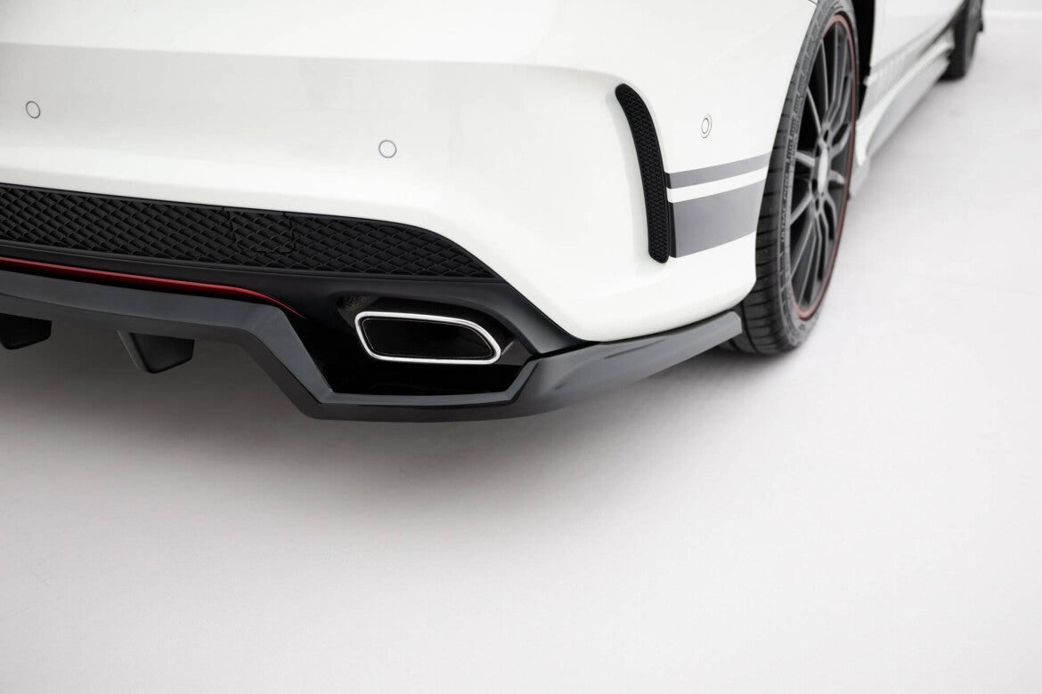 Diffusor Heckansatz passend für Mercedes CLA AMG-Line C117 schwarz Hochglanz
