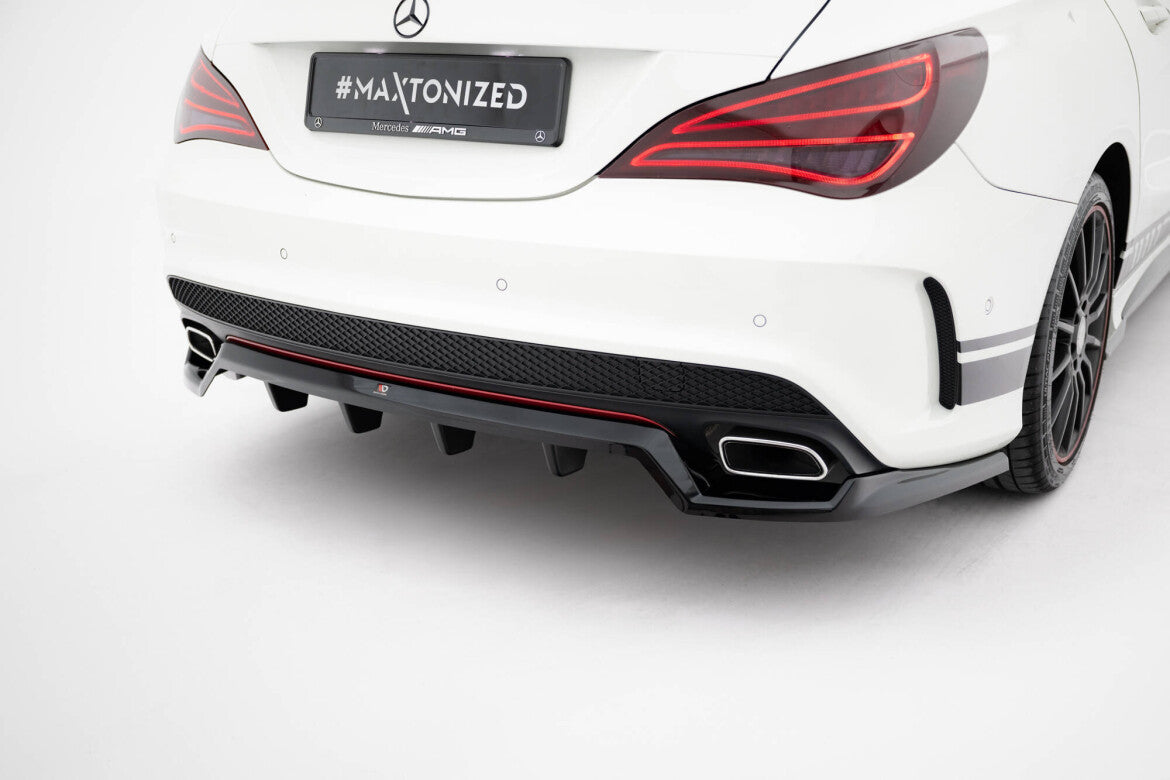 Diffusor Heckansatz passend für Mercedes CLA AMG-Line C117 schwarz Hochglanz