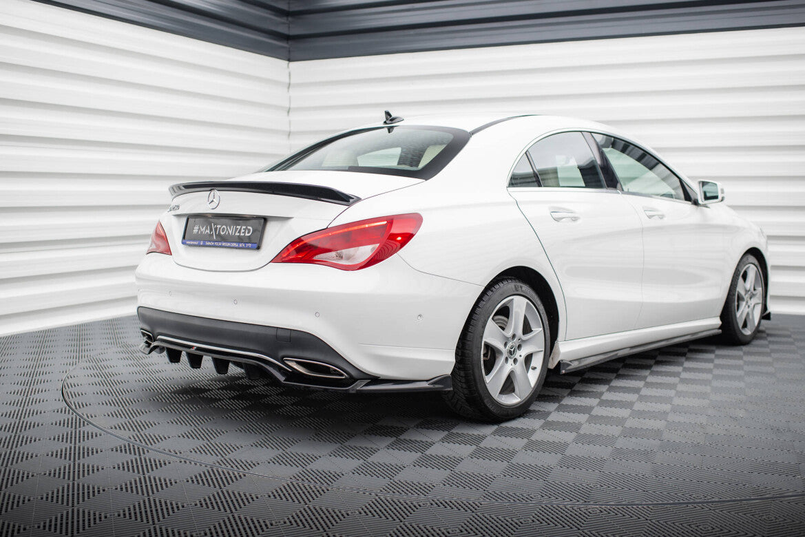 Diffusor Heckansatz passend für Mercedes CLA C117 FL schwarz Hochglanz