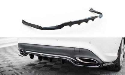 Diffusor Heckansatz passend für Mercedes CLA C117 FL schwarz Hochglanz