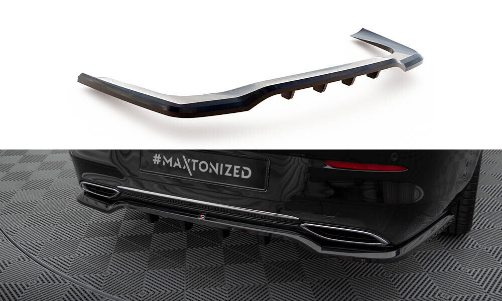 Diffusor Heckansatz passend für Mercedes CLA Coupe C118 schwarz Hochglanz
