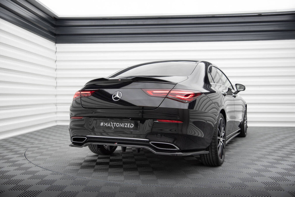 Diffusor Heckansatz passend für Mercedes CLA Coupe C118 schwarz Hochglanz