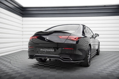 Diffusor Heckansatz passend für Mercedes CLA Coupe C118 schwarz Hochglanz