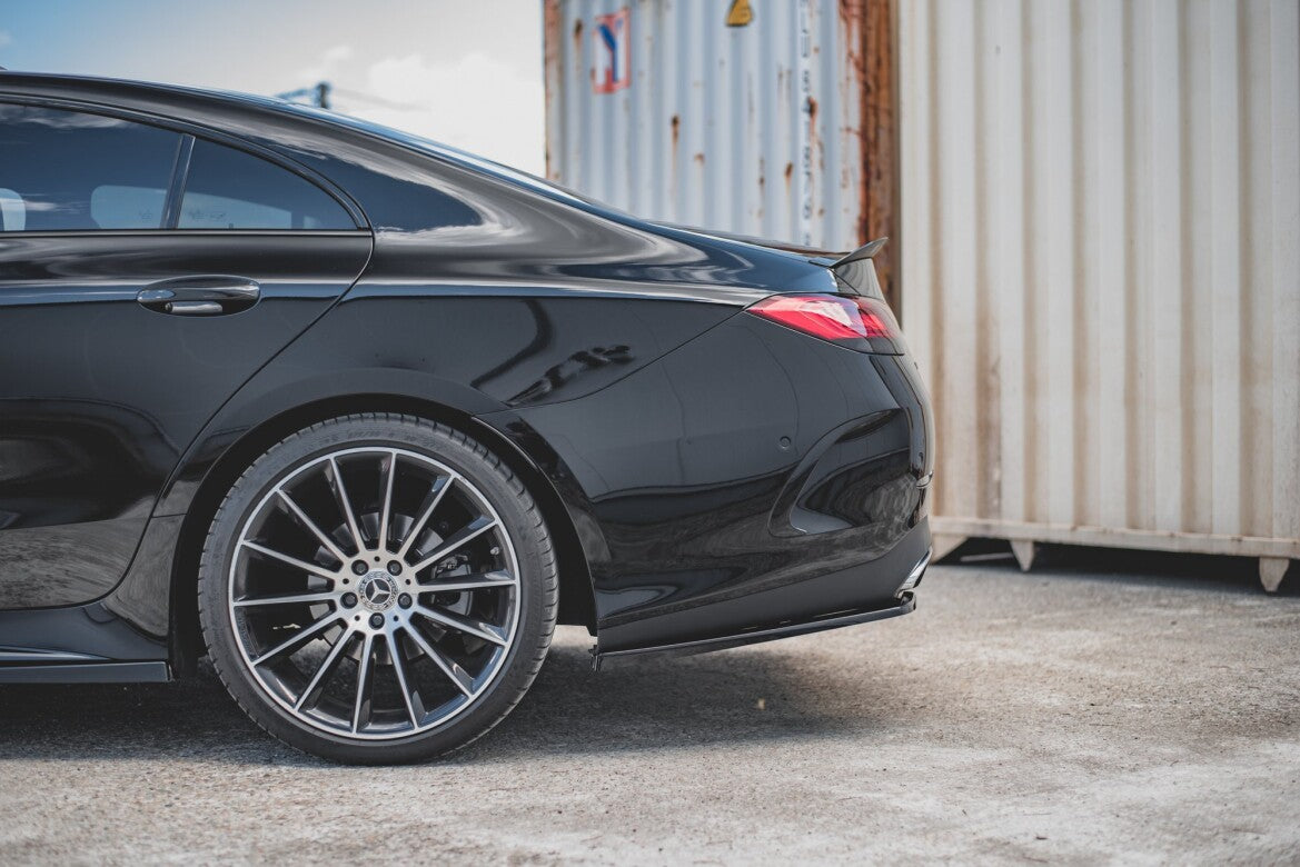 Diffusor Heckansatz passend für Mercedes CLS AMG-Line C257 schwarz Hochglanz