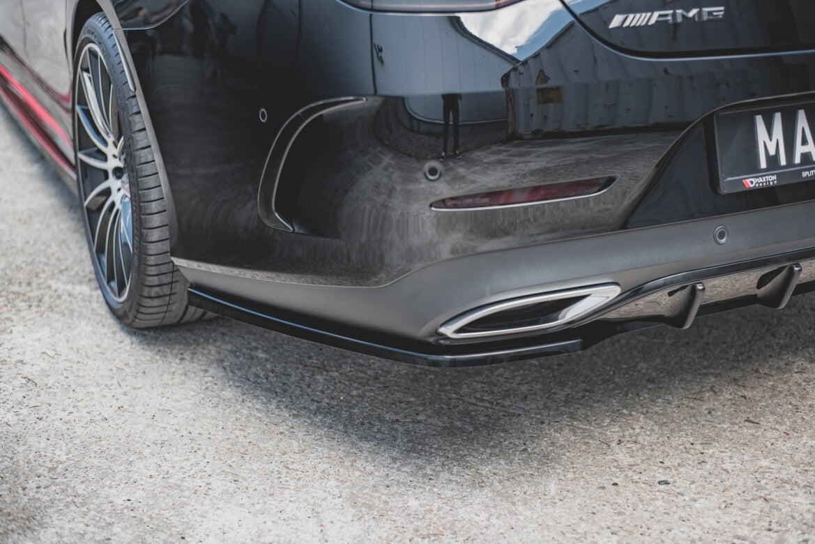 Diffusor Heckansatz passend für Mercedes CLS AMG-Line C257 schwarz Hochglanz