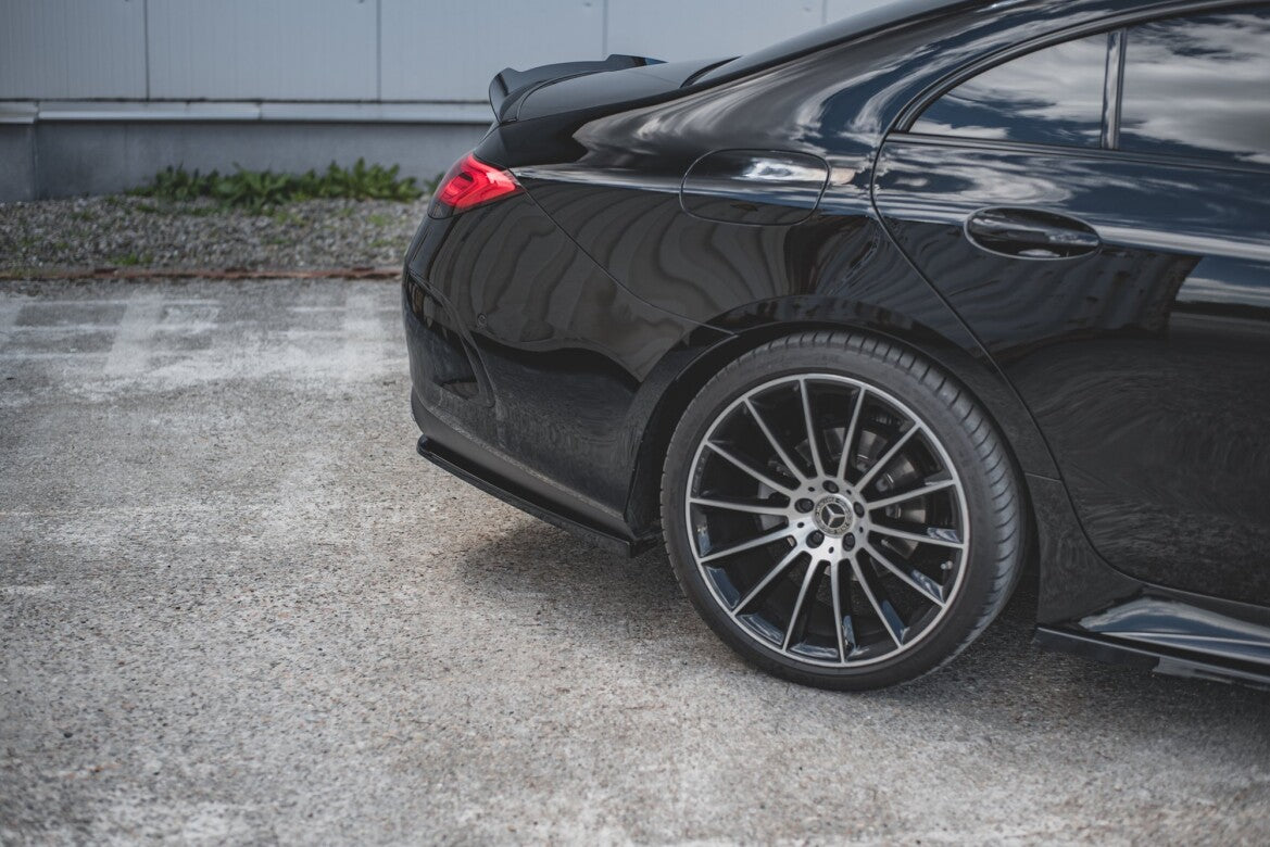 Diffusor Heckansatz passend für Mercedes CLS AMG-Line C257 schwarz Hochglanz