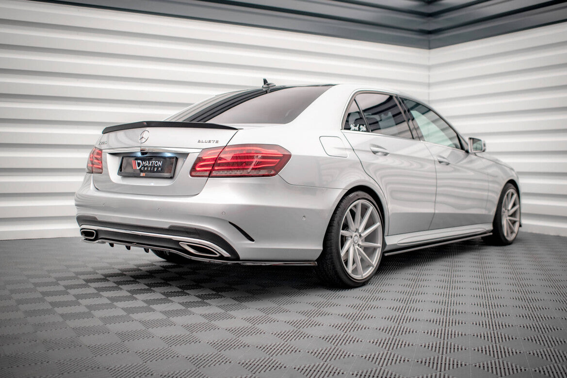 Diffusor Heckansatz passend für Mercedes E AMG-Line Limousine W212 FL schwarz Hochglanz