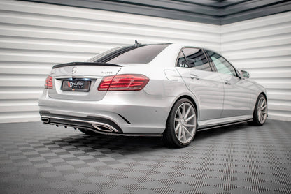 Diffusor Heckansatz passend für Mercedes E AMG-Line Limousine W212 FL schwarz Hochglanz