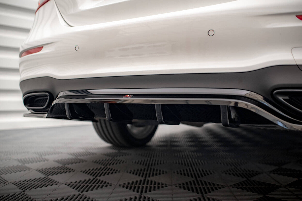Diffusor Heckansatz passend für Mercedes E AMG-Line Limousine W213 FL schwarz Hochglanz