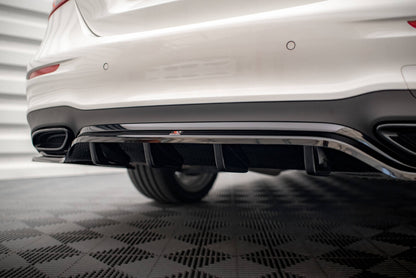 Diffusor Heckansatz passend für Mercedes E AMG-Line Limousine W213 FL schwarz Hochglanz