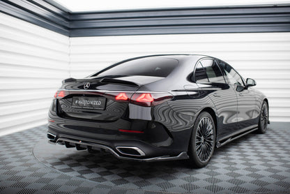 Diffusor Heckansatz passend für Mercedes E AMG-Line W214 schwarz Hochglanz