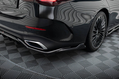 Diffusor Heckansatz passend für Mercedes E AMG-Line W214 schwarz Hochglanz