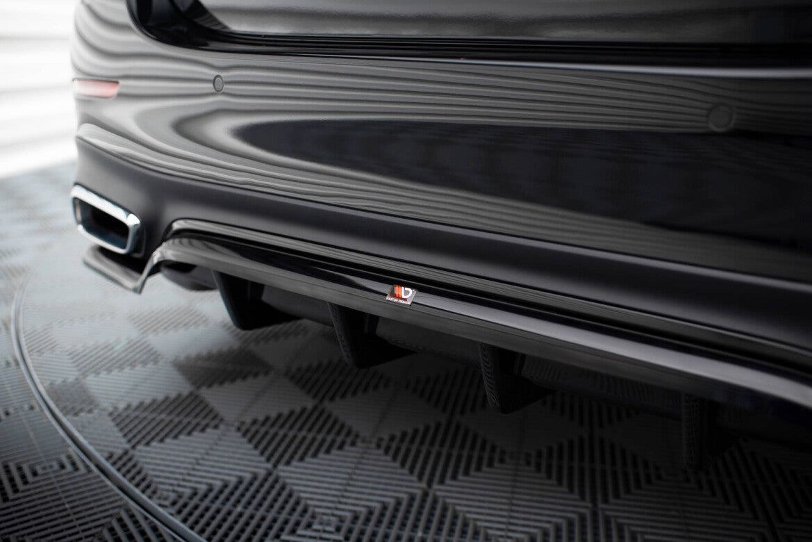 Diffusor Heckansatz passend für Mercedes E AMG-Line W214 schwarz Hochglanz