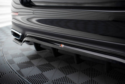 Diffusor Heckansatz passend für Mercedes E AMG-Line W214 schwarz Hochglanz