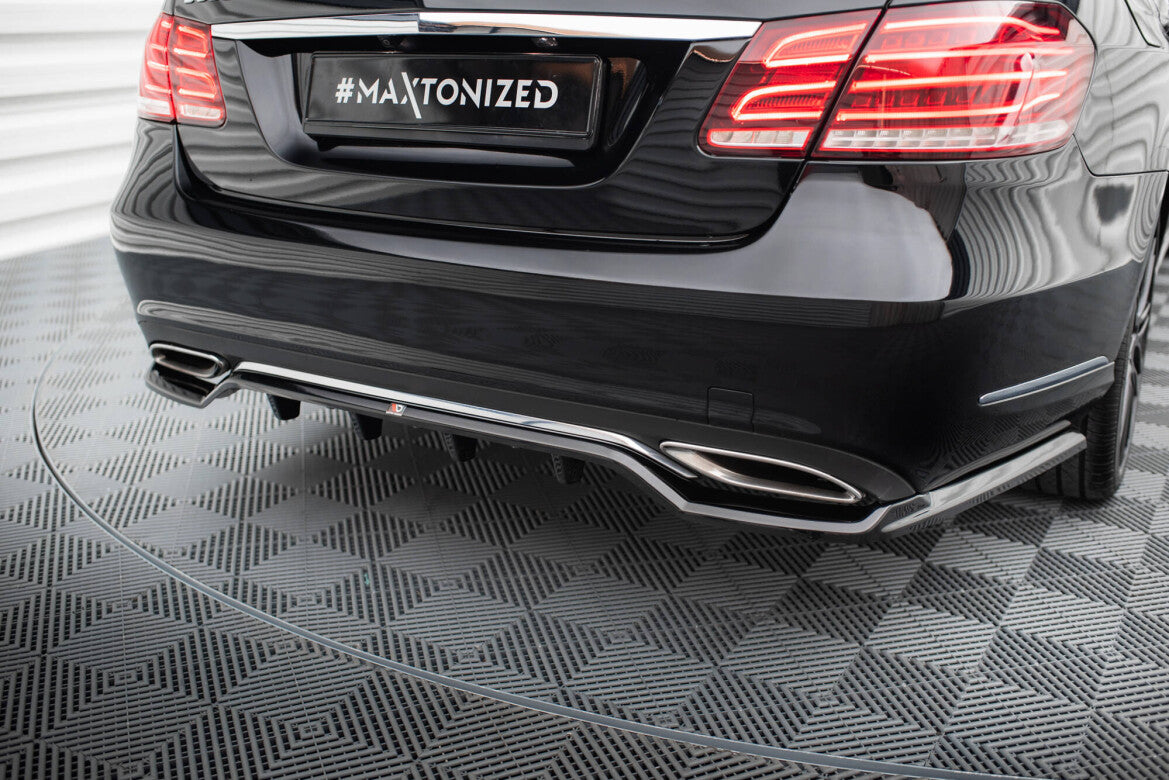 Diffusor Heckansatz passend für Mercedes E W212 FL schwarz Hochglanz