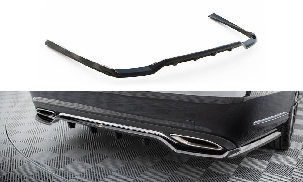 Diffusor Heckansatz passend für Mercedes E W212 FL schwarz Hochglanz