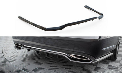 Diffusor Heckansatz passend für Mercedes E W212 FL schwarz Hochglanz
