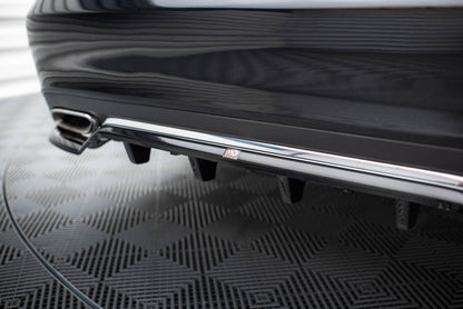 Diffusor Heckansatz passend für Mercedes E W212 FL schwarz Hochglanz