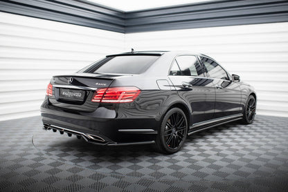 Diffusor Heckansatz passend für Mercedes E W212 FL schwarz Hochglanz